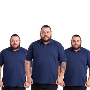 Imagem de 3 Camisa Polo Plus Size Uma Semana de Estilo e Conforto  Compre e Econ