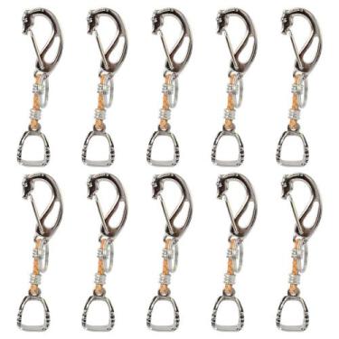 Imagem de Kit 10 Chaveiros Estribo SV47005 - Selaria Vertentes