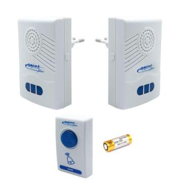 Imagem de Campainha Sem Fio 32 toques 2 pontos de instalação + pilha - SAINT