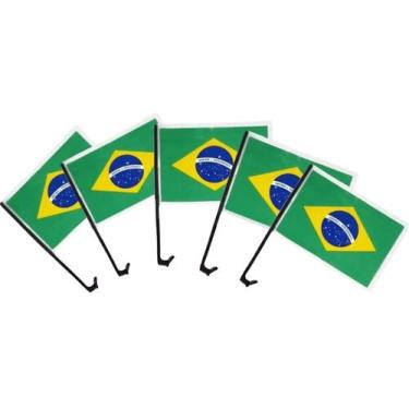 Imagem de Haste c/ bandeira p/ carro - 5 unidades - LEKA PLAS