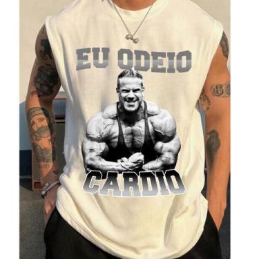 Imagem de CAMISETA Regata Masculina Eu Odeio Cardio Academia Musculação - Marav´