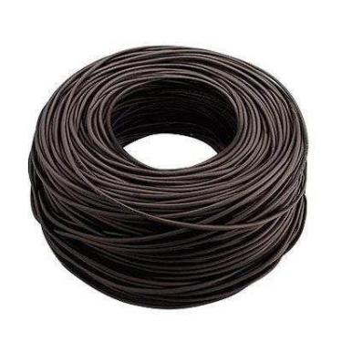 Imagem de Cabo de rede preto 100 mt cat5 para crimpar conector rj45