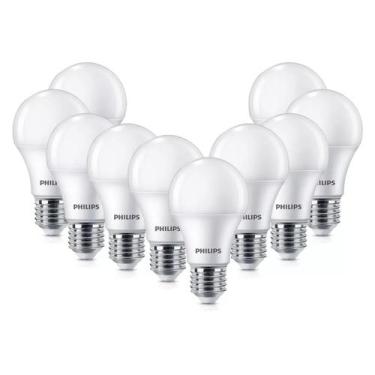 Imagem de Kit 4 Lâmpadas Led Philips bulbo E27 Branca Fria 6500k - 13W