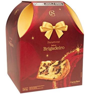 Imagem de Panetone Brigadeiro 580g Trufado Chocotone Recheado Chocolate Natal - 