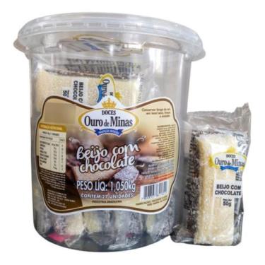 Imagem de Doce Beijo Com Chocolate Cremoso Ouro De Minas Pote 21 Un