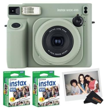 Imagem de Fujifilm Câmera instantânea INSTAX Wide 400 – verde sálvia (câmera + 2 pacotes duplos largos)
