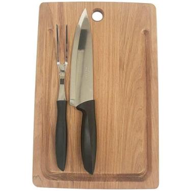 Imagem de Kit Churrasco Tramontina 10239/760 Inox 3 Peças