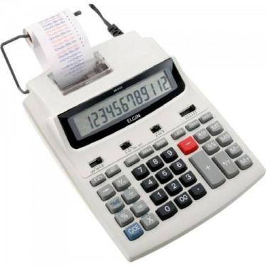 Imagem de Calculadora C/BOBINA Bicolor MR6125 Branco ELGIN