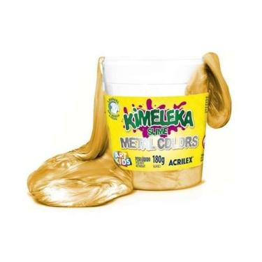 Imagem de Slime Kimeleka Metal Colors 180g Art Kids, Ouro