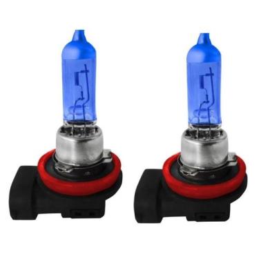 Imagem de Par De Lampadas 12V H8 Super Branca 2 Unidades 8500K 35W - Tiger Auto
