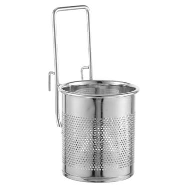 Imagem de 1 Unidade Gancho De Panela Quente Escorregar Pela Rede Cesta De Malha De Panela Quente Colher Skimmer Líquida De Malha Aço Inoxidável Escorredor De Macarrão Ventilador