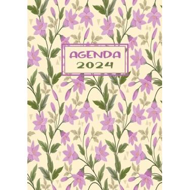 Imagem de Agenda Journalier 2024: Restez Organisé du 1er janvier 2024 au 31 décembre 2024 | Pages de Contacts, Emplois du Temps, Journal de Mots de Passe, Jours Fériés, Anniversaires et Bien Plus Encore !