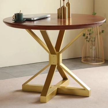 Imagem de HEONITURE Base de mesa de metal de 71 cm, pernas de mesa de jantar com pedestal moderno com ventosas, mesa de centro moderna de metal, para mesa de centro DIY, mesa de jantar, mesa de vidro, mármore e