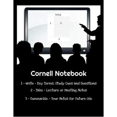 Imagem de Cornell Notebook: 8.5 x 11 Student notebook, For Meetings and Lectures, 120 pages, For Note Taking