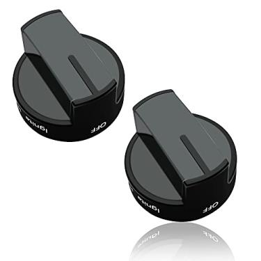 Imagem de (Pacote com 2) Reyhoar W10339442 Puxador de fogão a gás preto peça de reposição adequada para fogão/forno Whirlpool – Substitui WPW10339442 PS3507188