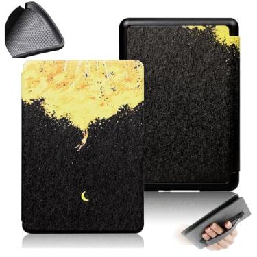 Imagem de GUKSRASO Capa para Kindle Paperwhite (7", 12ª Geração, Release 2024) e Kindle Colorsoft Signature Edition com Tira de Alça de Mão TPU Soft Traseiro Com a Função Automotor/Sleep