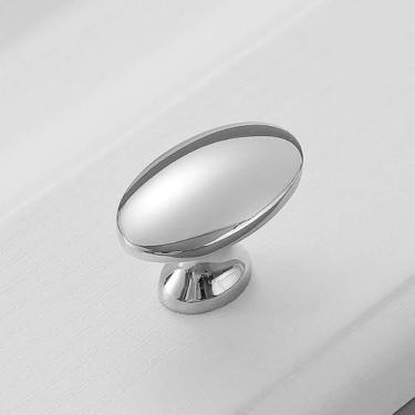 Imagem de Puxador de gaveta de bronze amarelo vintage francês, moderno, simples, dourado, para armário de guarda-roupa, móveis, alça de furo único, prata brilhante, CHINA