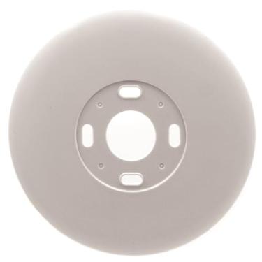 Imagem de MODERN WAVE - Capa para Imperfeições Na Placa de Parede Do Termostato Google Nest, Pacote com 1 Unidade (Redonda, Branca)
