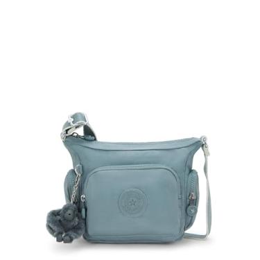 Imagem de Kipling Gabbie Mini Bolsa tiracolo estampada, Cinza relaxado, 9.75''L x 7.5''H x 3.25''D