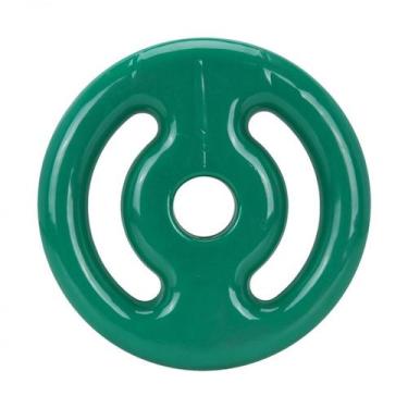 Imagem de Anilha Vazada 2kg Unibrás Emborrachada (Unidade), Verde, Único, Homem