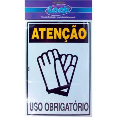 Imagem de Look Placa Sinalizacao 20X30 Epi Luvas