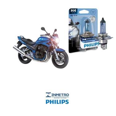 Imagem de Lâmpada Philips BlueVision H4 p/ SUZUKI Burgman 650 2006-13