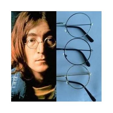 Imagem de Armação Metal Óculos Redondo Retrô John Lennon 5.2 Cm Grande  - Óptico