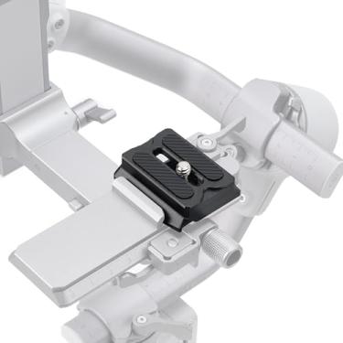 Imagem de Hersmay RS3/RS4 Mini placa de liberação rápida para DJI Ronin RS3mini placa de liberação rápida superior para DJI RS4 Mini/RS3 PRO/RS2/RSC2 estabilizador de gimble para Arca Swiss