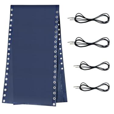 Imagem de Ostlttyn Tecido de substituição para cadeira de gravidade zero com kit de corda elástica, pano de reparo de 43 cm de largura com cabo de substituição para cadeiras antigravidade, cadeira reclinável ao