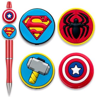 Imagem de Contas focais de desenho animado de enfermeira para canetas, lindas contas focais de silicone para fazer canetas de contas DIY chaveiro joias (herói)