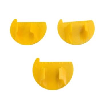 Imagem de Generic Ferramenta de medição de 3pcs para o medidor de costura de máquinas de 2 mm, 3 mm ou 4 mm de calibre de dedo da régua para tricô, Amarelo