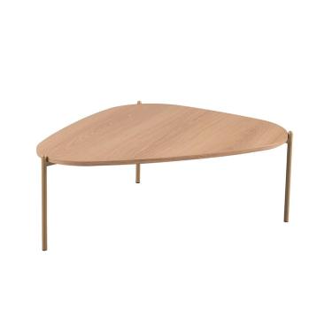 Imagem de Mesa de Centro Complementos Orgânica Hanover e Dourada 77 cm