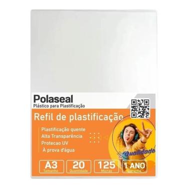Imagem de Polaseal Plástico para Plastificação A3 303x426x0,05mm 20un