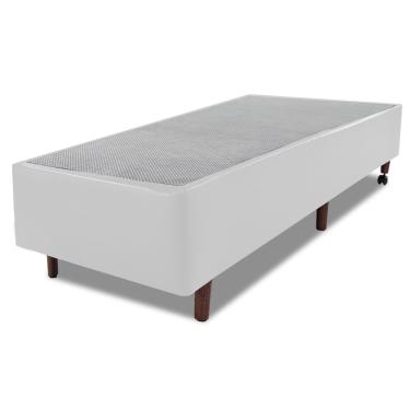 Imagem de Base Para Box Sommier Solteiro 88x188x36cm Courvin Branco