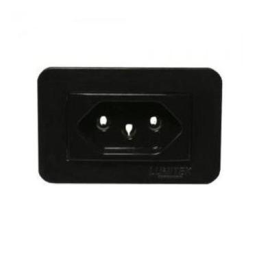 Imagem de Tomada Para Móveis Preto 10a (Abnt) - LUMITEK