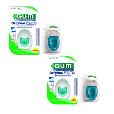 Imagem de Fio Dental 2 Unidades Ortodôntico Para Clarear gum 40m