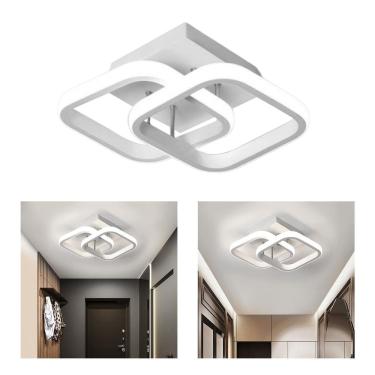 Imagem de Lustre De Teto Led Para Banheiro 24X20X12,5Cm - Branco