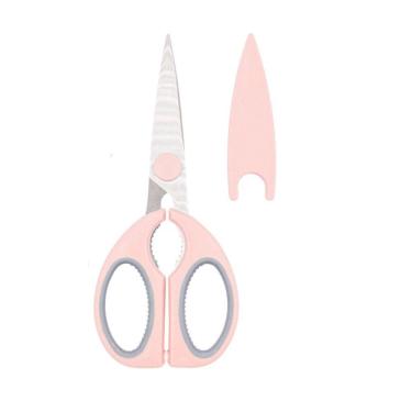 Imagem de Tesoura Multifuncional Para Cozinha Rosa