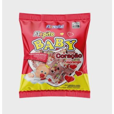 Imagem de Pirulito Baby Coracao Morango 400g Florestal
