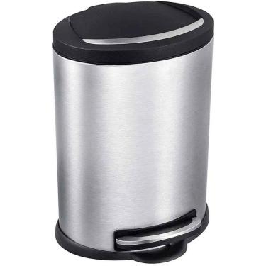 Imagem de Lixeira Para Banheiro Ou Cozinha 5 Litros Com Pedal Inox Mor