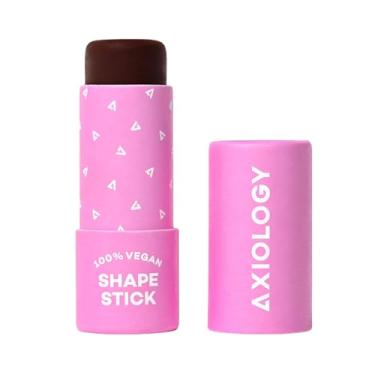 Imagem de Axiology Bastão modelador para definição, bronzeamento e contorno em forma de base, caneta bronzeadora creme, modelagem profissional de rosto e contorno, cobertura montável, longa duração, sombra