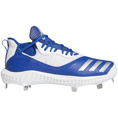Imagem de adidas Tênis de beisebol masculino Icon V Bounce Cleats, Royal Collegiat/prata metálico/branco, 42