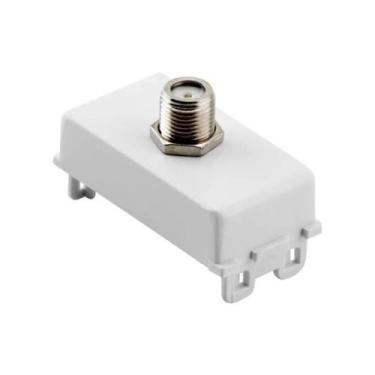 Imagem de Módulo Tomada Coaxial TV SAT Branco LIZ/LUX² Tramontina 57115/042