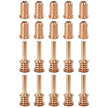 Imagem de Mauto 10 eletrodos 420132 e 10 pontas de bocal 420134 para 30 consumíveis de corte a plasma a ar