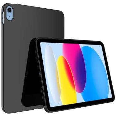 Imagem de BREPRIO Capa para iPad (A16) 11ª geração de 11 polegadas (2025) e iPad 10ª geração de 10,9 polegadas (2022), [leve + protetora] capa ultrafina macia à prova de choque, preta