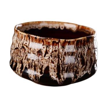 Imagem de ＫＬＫＣＭＳ Ceramic Matcha Tea Bowl Handcraft portátil Matcha Fazendo uma tigela tradicional de tigela de porcelana para amantes amigos, Branco