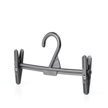 Imagem de Cabide bebê c/grampos 22 cm - 2028 - IOPLAST, Preto, 150 peças