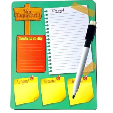 Imagem de Lousa Imã Planner Mensal Magnético com Caneta P/Geladeira(13)