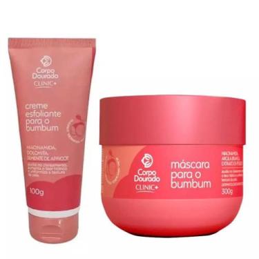 Imagem de Kit Clareador para o Bumbum Corpo Dourado Clinic com Esfoliante 100g e