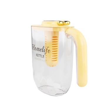 Imagem de YWJLQH Water Pitcher Water Jug Drink Coleter com tampa e alça para, Amarelo